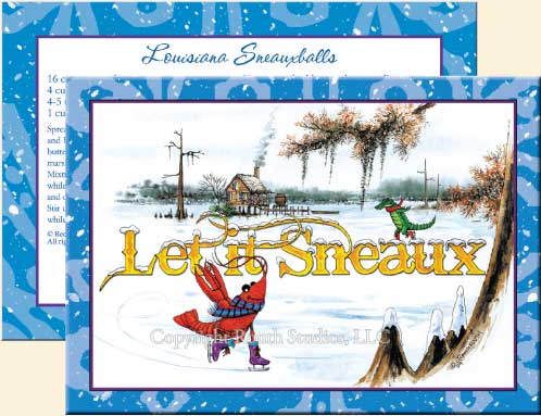 Louisiana Cajun Holiday Cards - Let it Sneaux Holiday cards